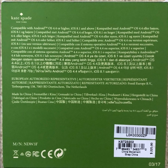 Brand New In Box Kate Spade Hybrid Watch - Picture 6 of 16